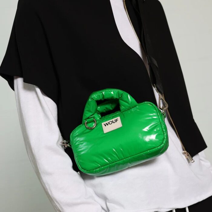 mini sac vert brillant