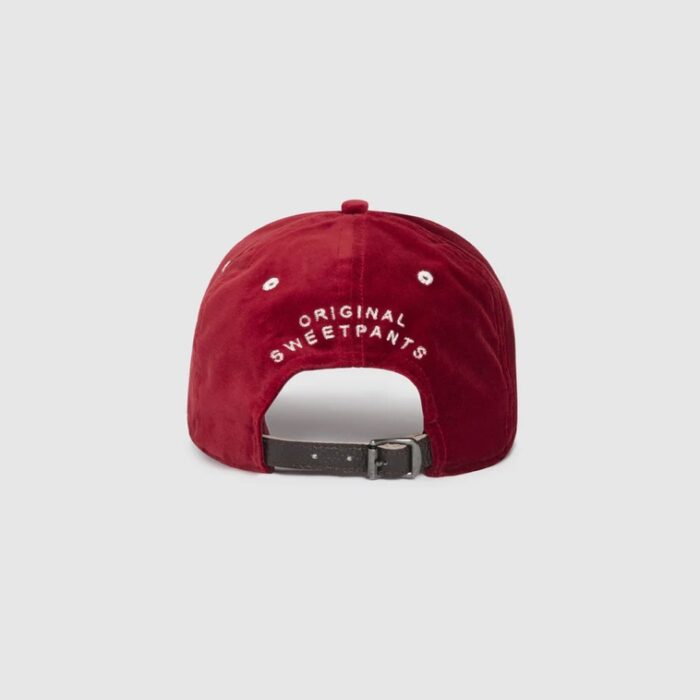 Casquette velours lisse bordeaux sweet pants