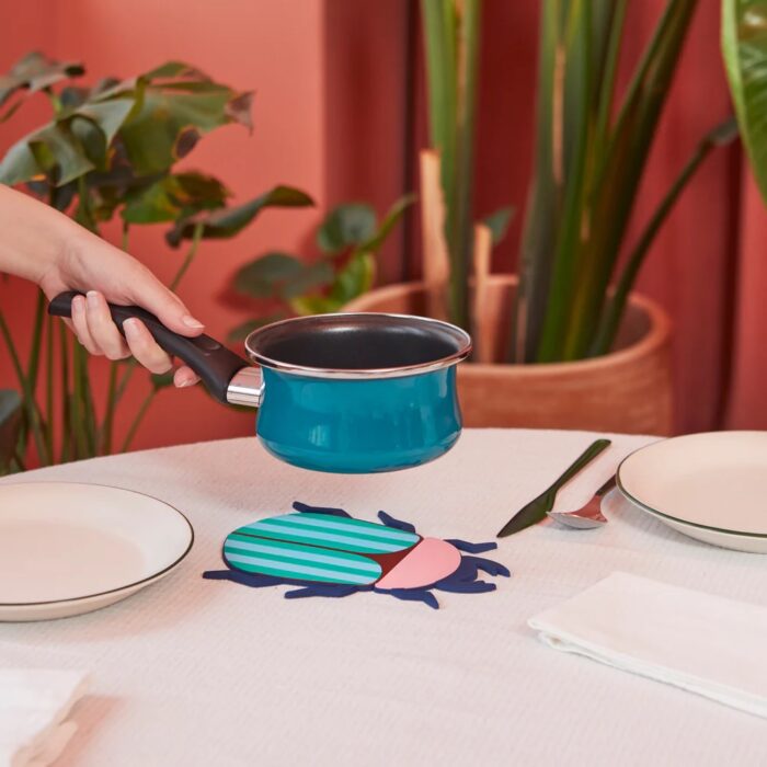 dessous de plat scarabee vert