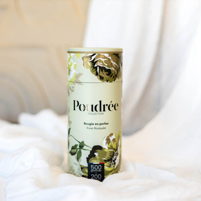 Bougie en perles Rose Musquée Poudrée Paris, 500 g