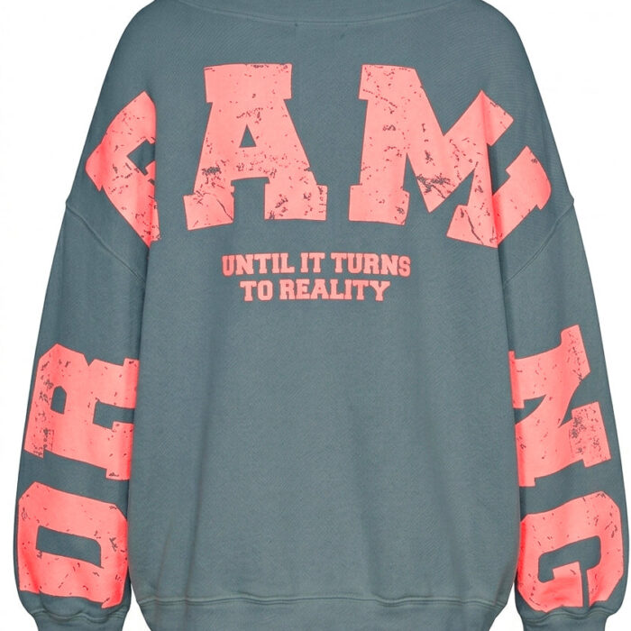Sweat Dreaming Liv Bergen bleu Deep Sea vue de face